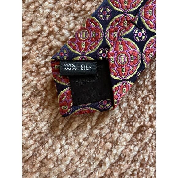 Zianetti Italian Silk Collection Men’s Multi Color Tie - Picture 2 of 5